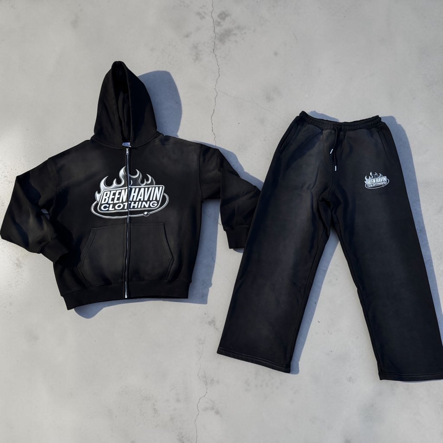 Black Hot Chrome Zip up