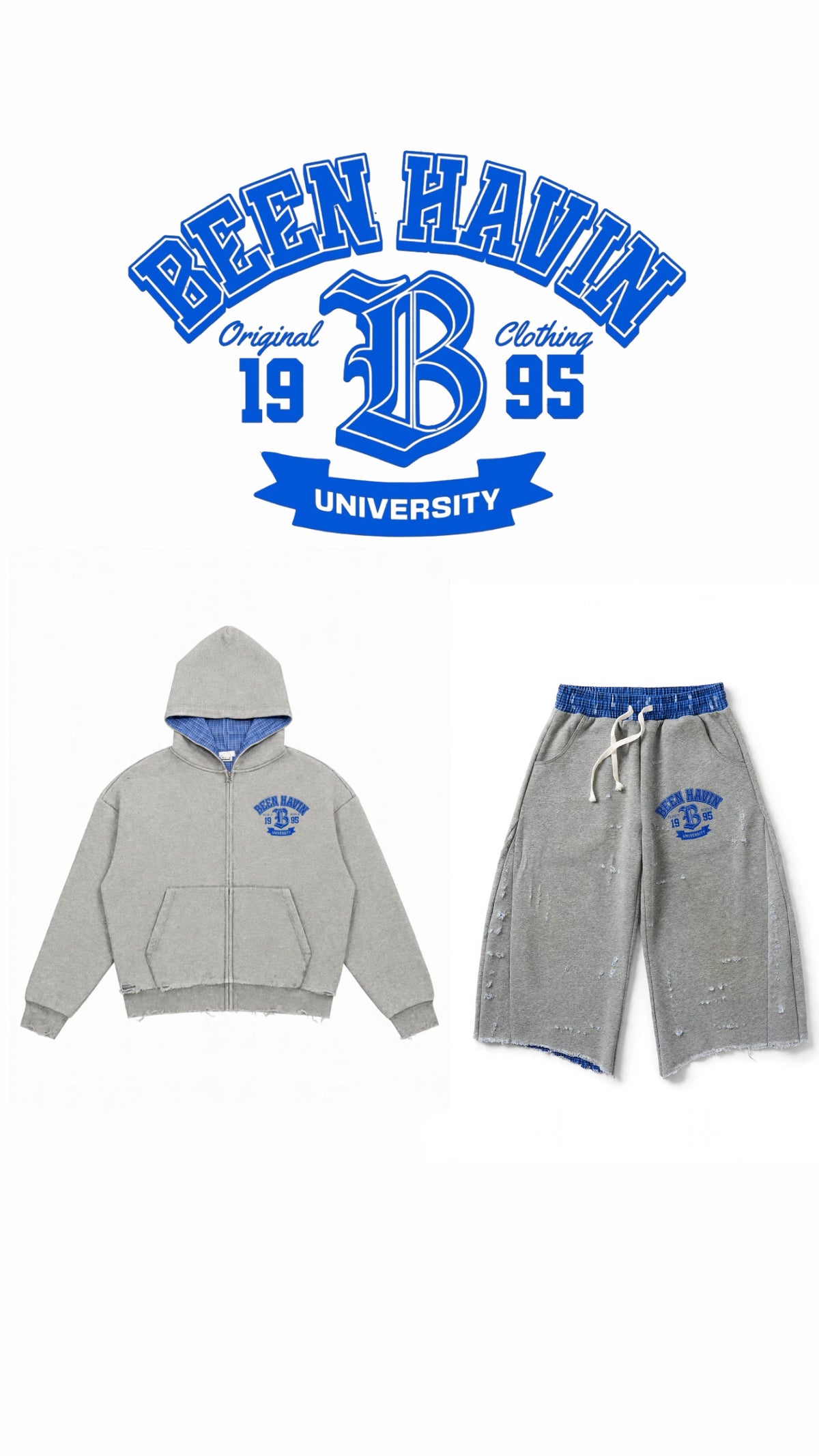 B.H. UNIVERSITY SWEATSUIT (BLUE)