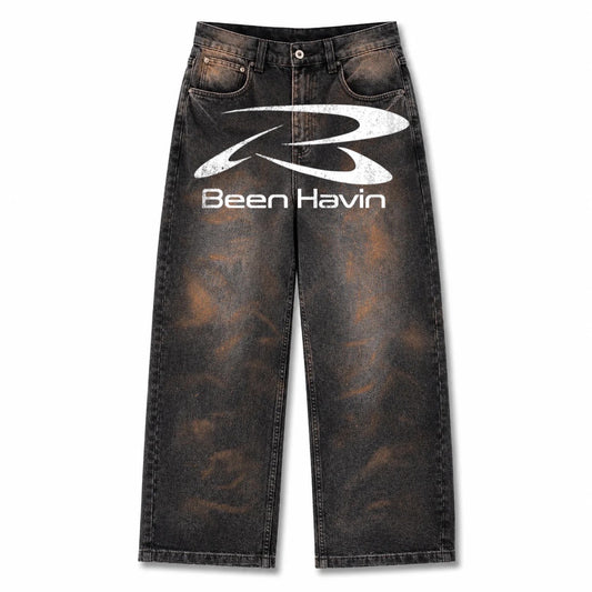 SWOOSH denim jeans