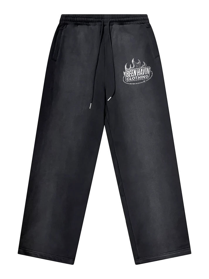 Black Washed sweatpants