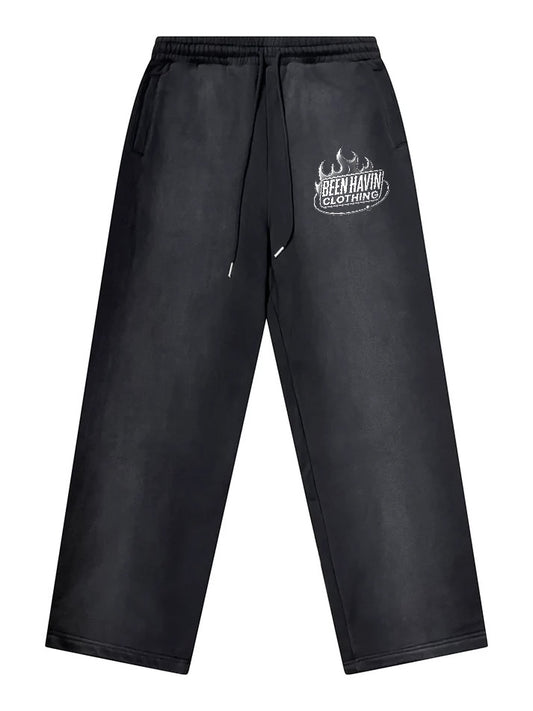 Black Washed sweatpants